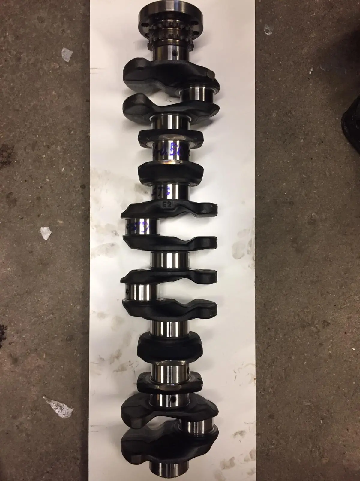 Refurbished 2013 Bmw F10 F11 5 Series 3.0 Diesel Engine N57d30a Xdrive Crankshaft -0.50 Only One Connecting Rod Journal Reground All Other Main And Big End Journals Std Standard Original Nominal Sizes 1