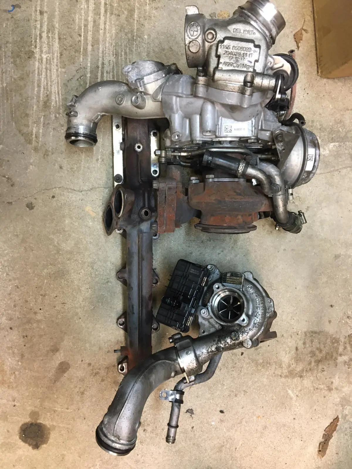 2017 Year Twin Turbo Charger Turbochargers For Bmw X5 Xdrive 40D Diesel 230Kw (313Hp) Suv Part Number 8508092 2995Cc N57d30b Engine Code 1