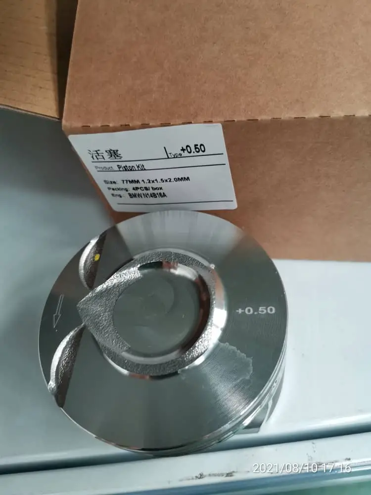Piston For Mini Cooper S 1.6 Turbo Charged Petrol Engine N14b16a And N14b16c 0.5 Size 77.5 1