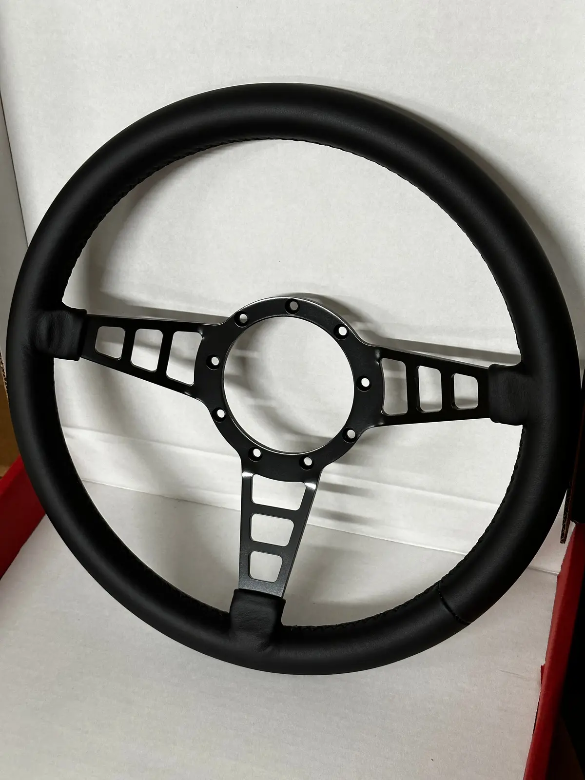 Mark 4 Track Gt Steering Wheel - 14" Leather Wrapped By Lecarra 1