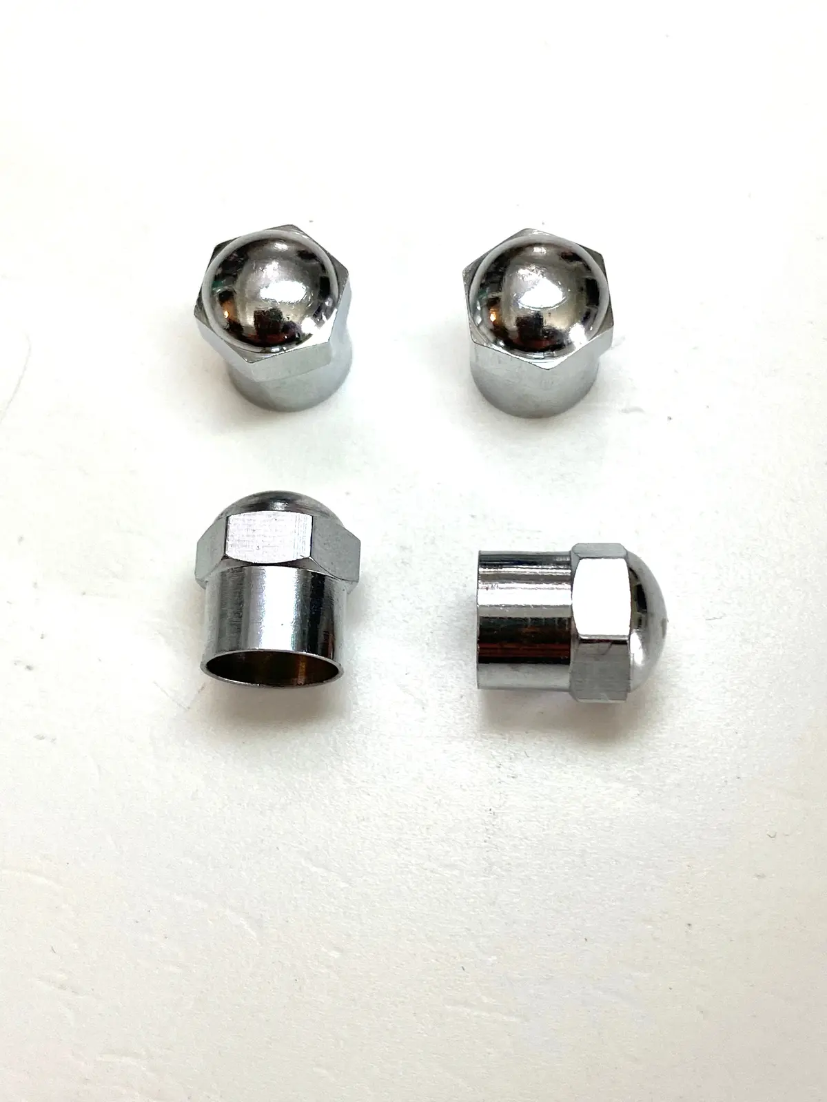 Chrome Valve Stem Caps - Set Of 4 1