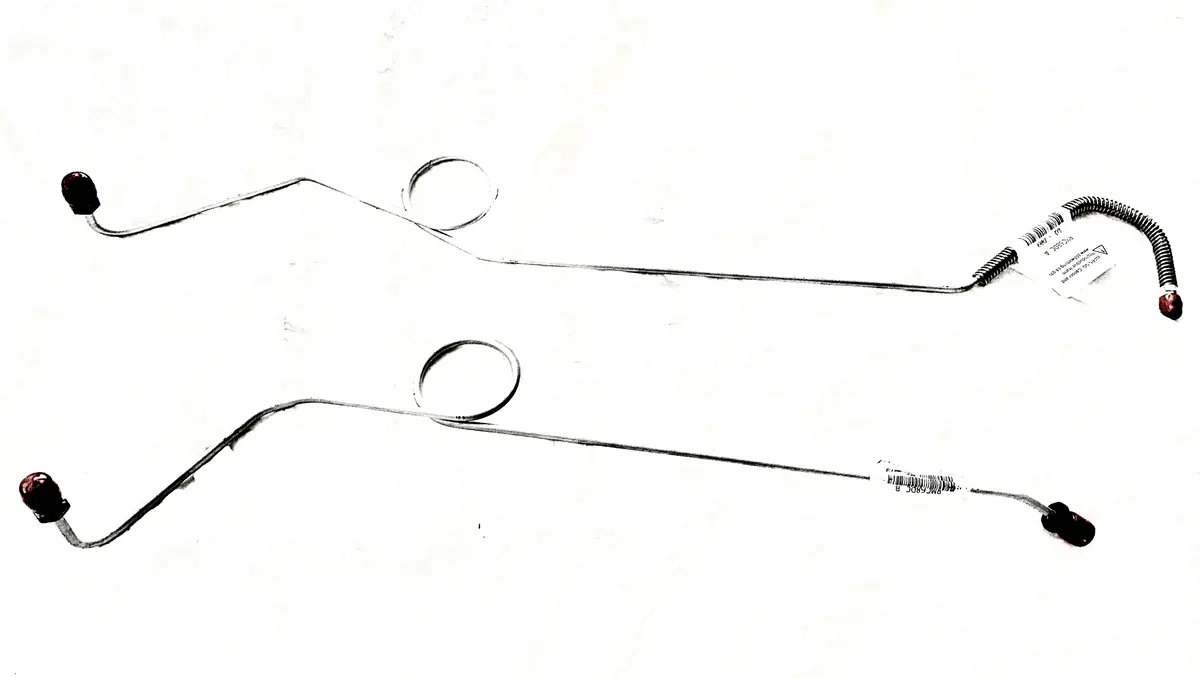 Brake Lines Mst Cyl To Prop Valve Tall Booster 68-70 B Body Power (Steel) 1