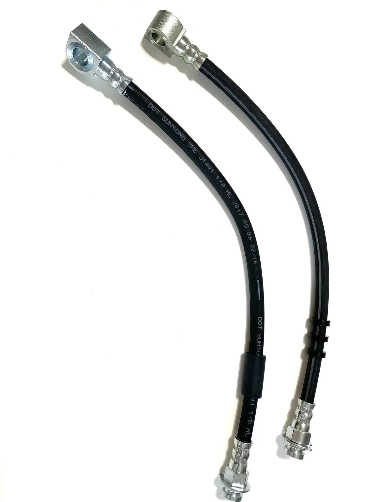 Front Disk Brake Hoses 73 & Up - Pair 1