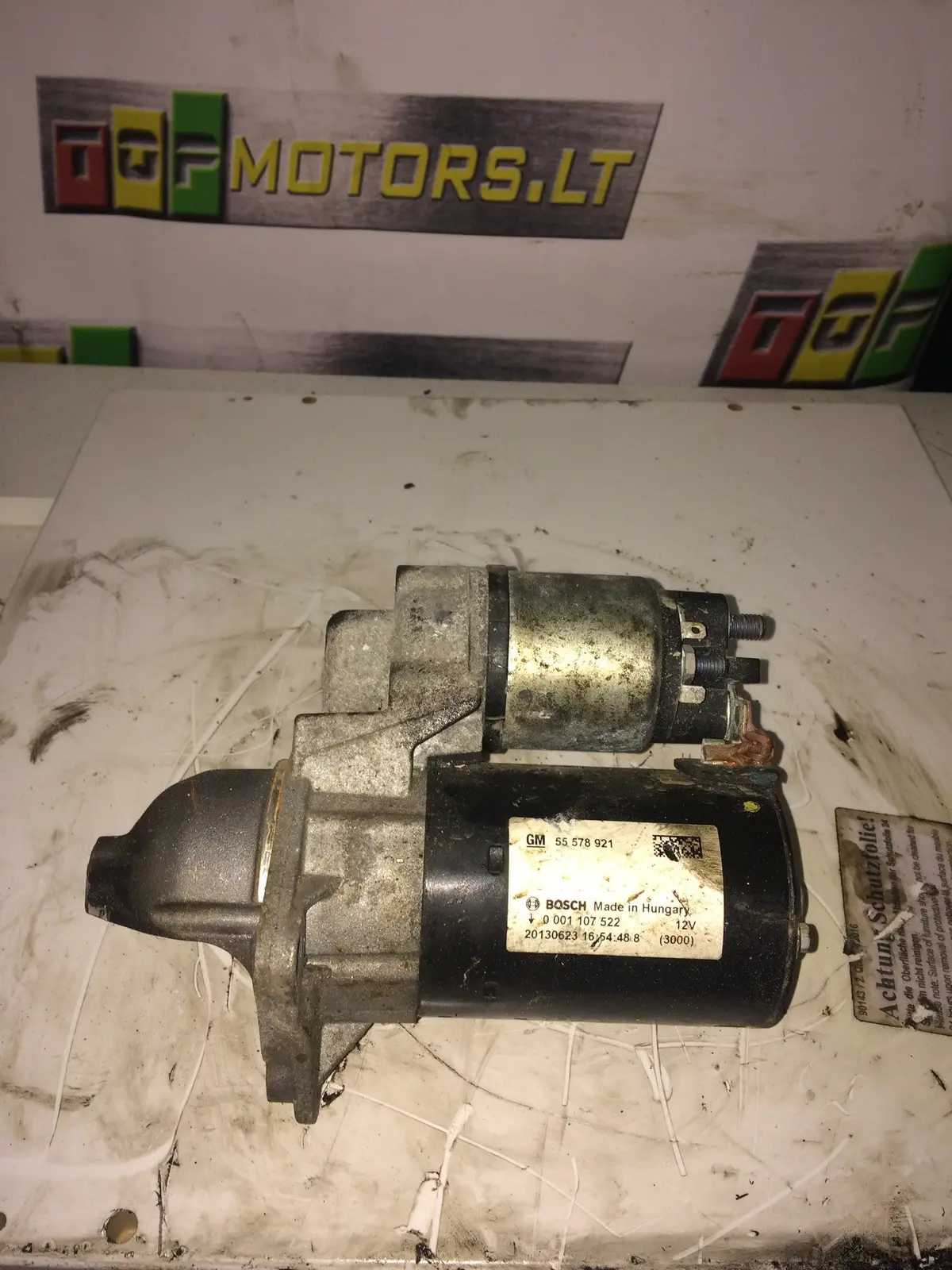 2011 A12xer Opel 1.2 Benzinas Variklio Starteris 55578921 1