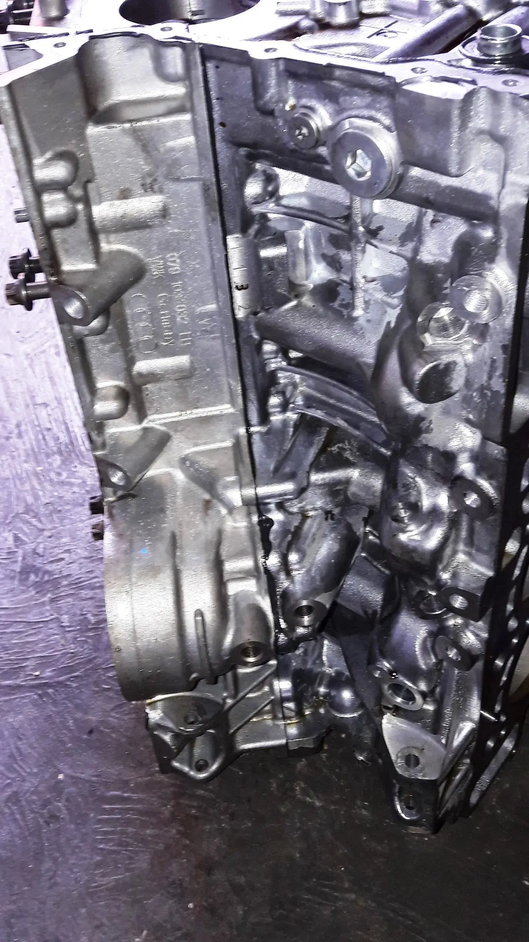 Engine Cylinder Block 079 103 023 Ap 079103023Ap And Crankshaft Housing Upper Oil Pan 079103032Ed Audi Rs6 Rs7 4.0 Tfsi Bi-Turbo Petrol Quatro V8 412Kw Audi Rs6 / Rs7 4.0Tfsi Twin Turbo V8 580Bhp 2016 Cwu Crd Code Engine 2