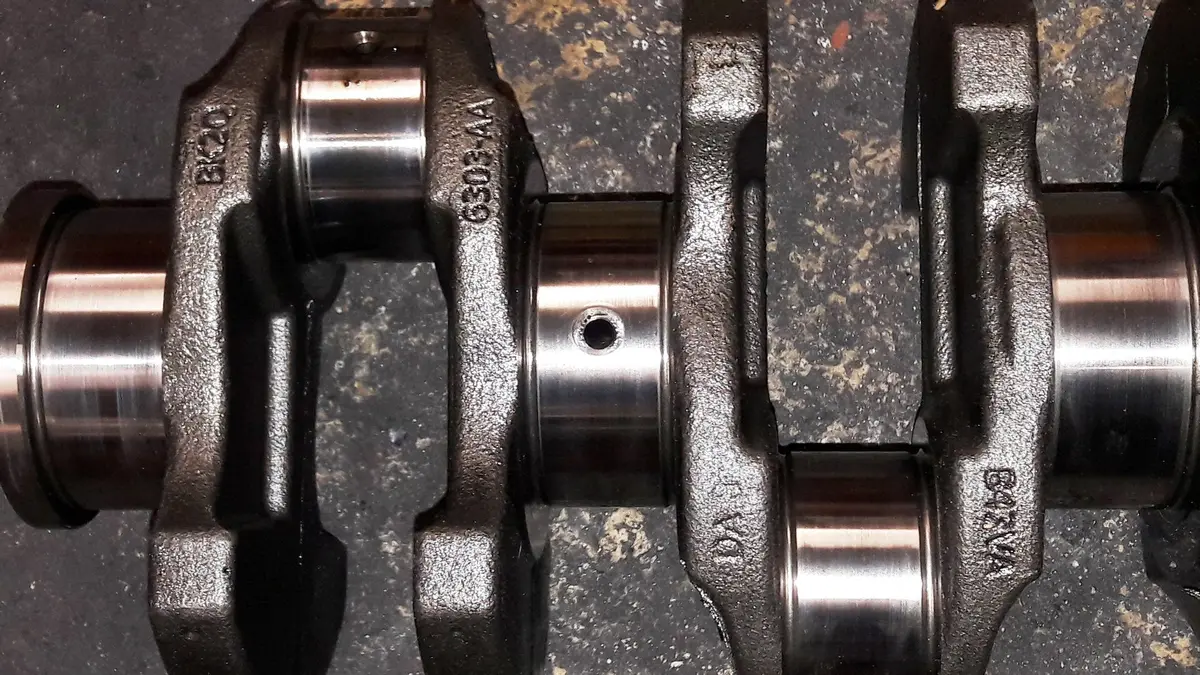 Engine Crankshaft Bk2q Ford Transit 2.2 Tdci 114Kw Rwd Turbo Engine Code Cvrb 2011 2012 2013 2014 2015 2016 2