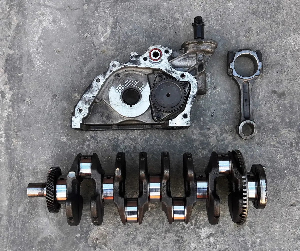 Set Of Engine Crankshaft Oil Pump Conrod Connecting Rod Originals 2.2 Crdi Engine Code D4eb Hyundai Santa Fe Sonata Kia Sorento 1