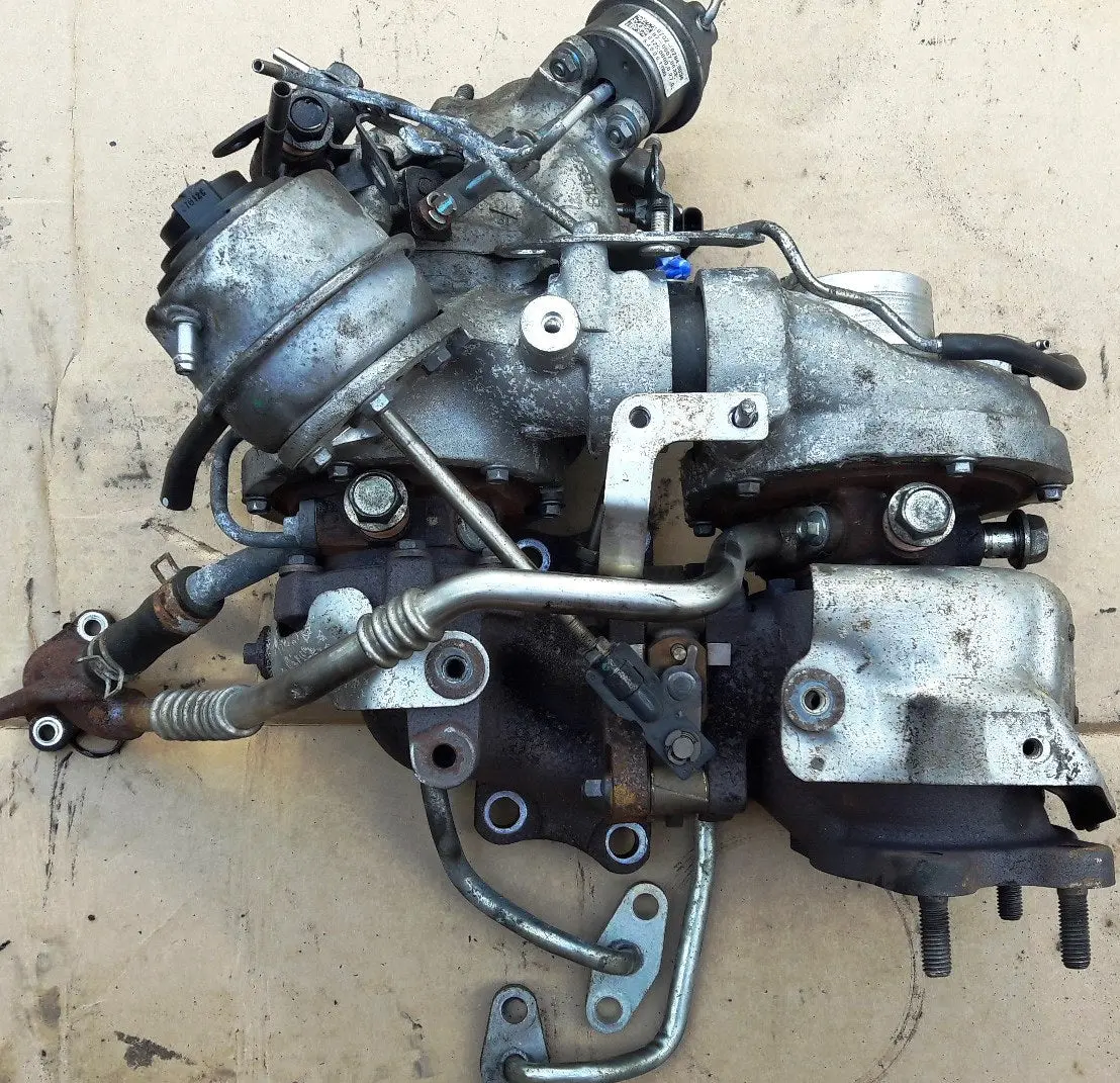 Engine Twin Turbo Charger Sh01-13700 810357-0002 810356-0002  Mazda 2.2 Diesel Skyactiv Code Sh01 Shy1 Sh Series 3 6 Cx5 Cx7 Cx-5 Cx-7 Mazda3 Bm Mazda6 Gj Mazdacx5 Kj 1