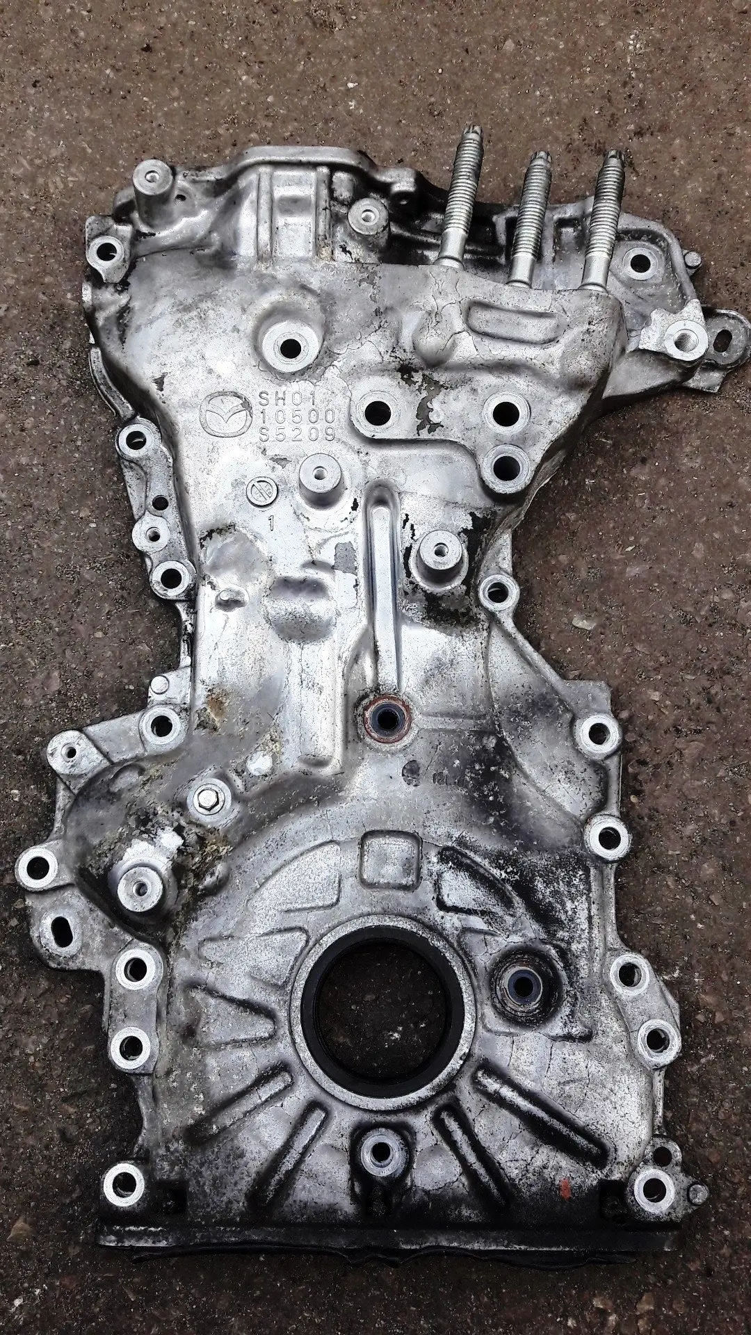 Engine End Cover 10500 S5209 Sh01-10500S5209 10500S5209 Mazda 2.2 Diesel Skyactiv Code Sh01 Shy1 Sh Series 3 6 Cx5 Cx7 Cx-5 Cx-7 Mazda3 Bm Mazda6 Gj Mazdacx5 Kj 1