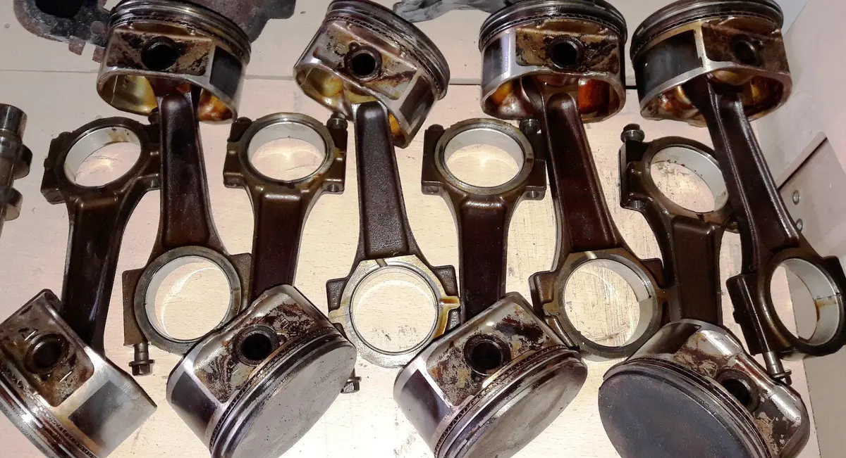 1 X Piece Engine Piston And Connecting Rod Conrod Hemi 4.7 Petrol Gas V8 Soch Power-Tech Vda4 Ptq Dodge Ram Durango Dakota Jeep Grand Cherokee 53020661Ae-4 1