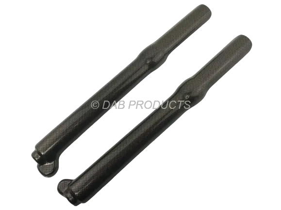 Dab Products Tech Trials Full Length Fork Guards Covers Carbon Fibre Look 1