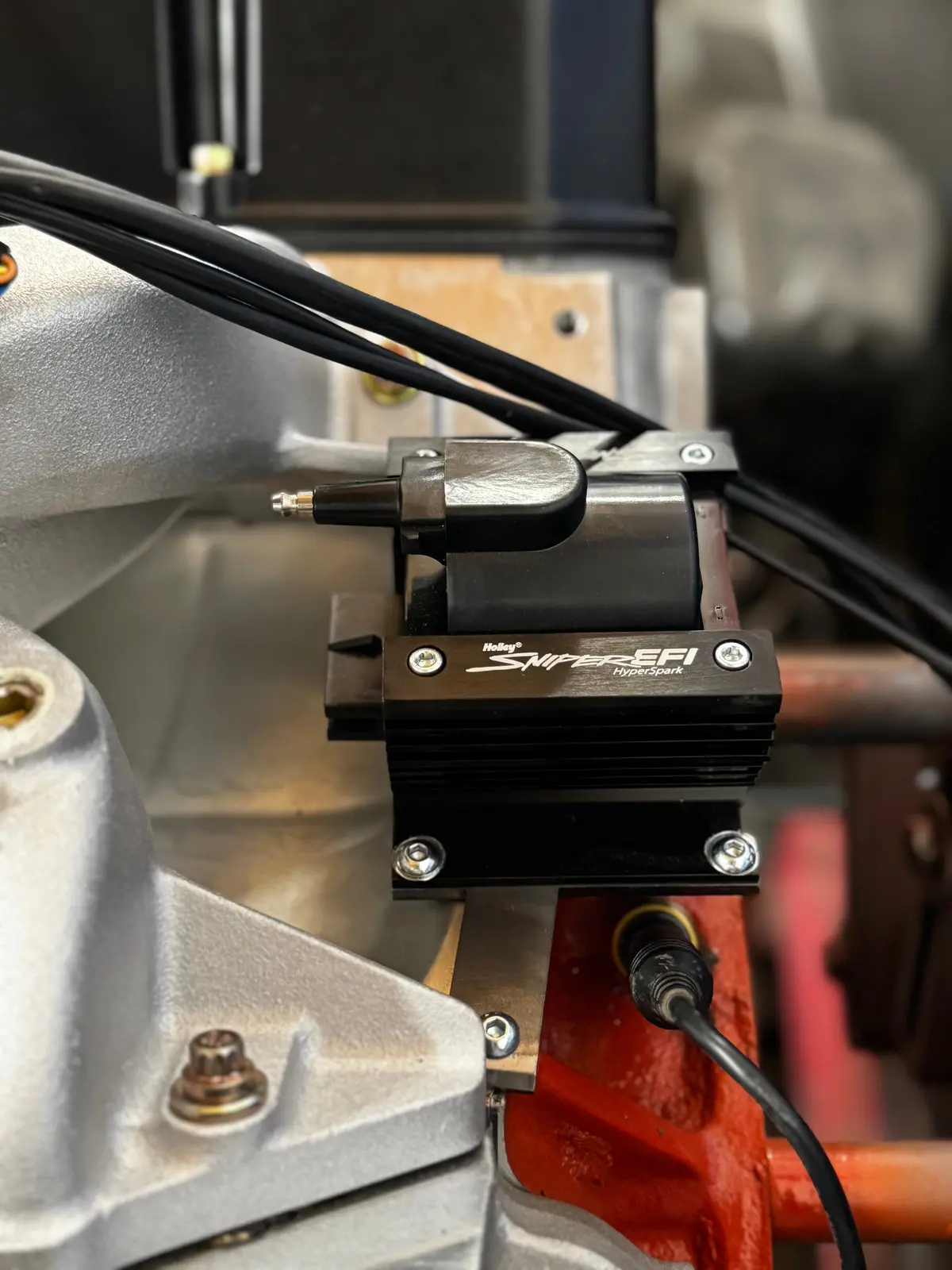 Big Block Mopar Holley Sniper Coil Mount 2