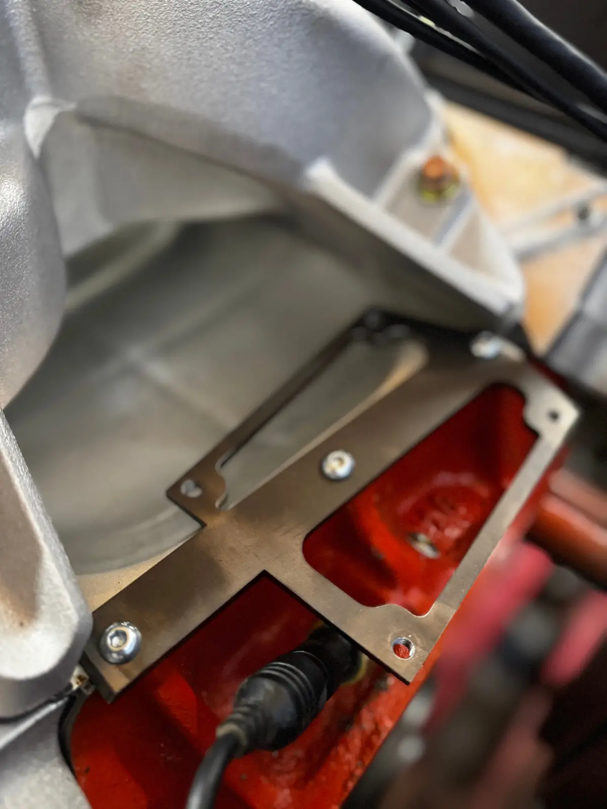 Big Block Mopar Holley Sniper Coil Mount 1