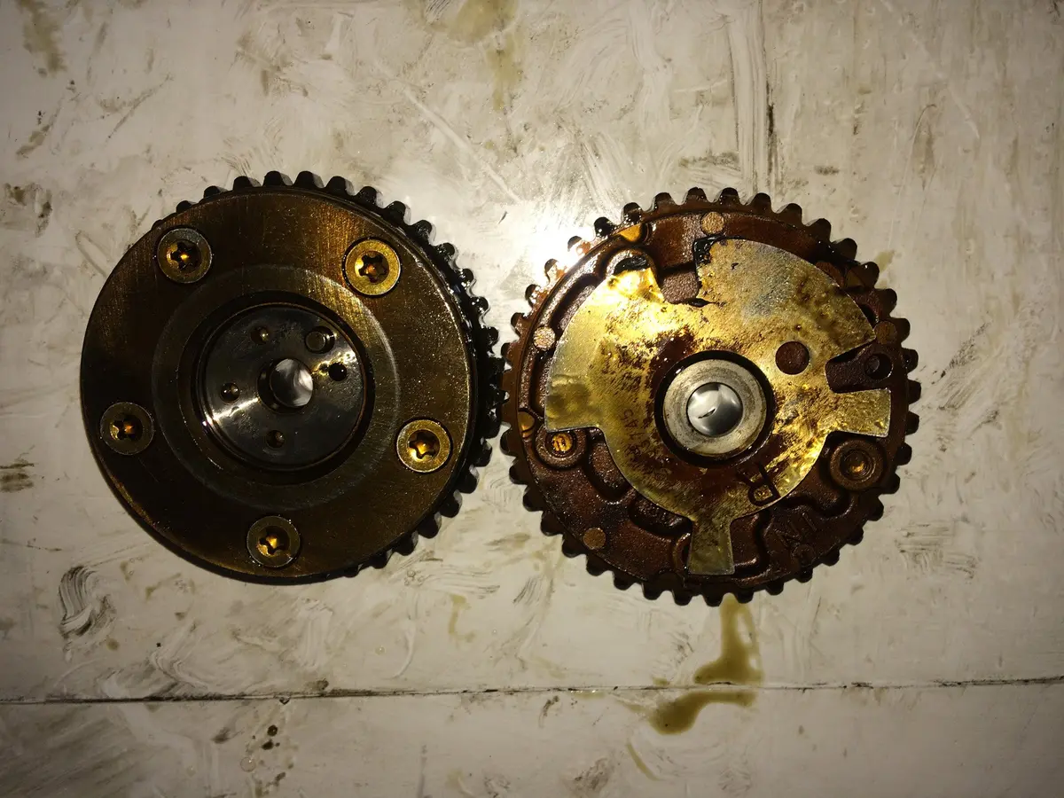 2011 A28ner Opel Saab 2.8 V6 Petrol Turbo Engine Pair Of Camshaft Adjuster In Ex Intake Inlet Exhaust 2