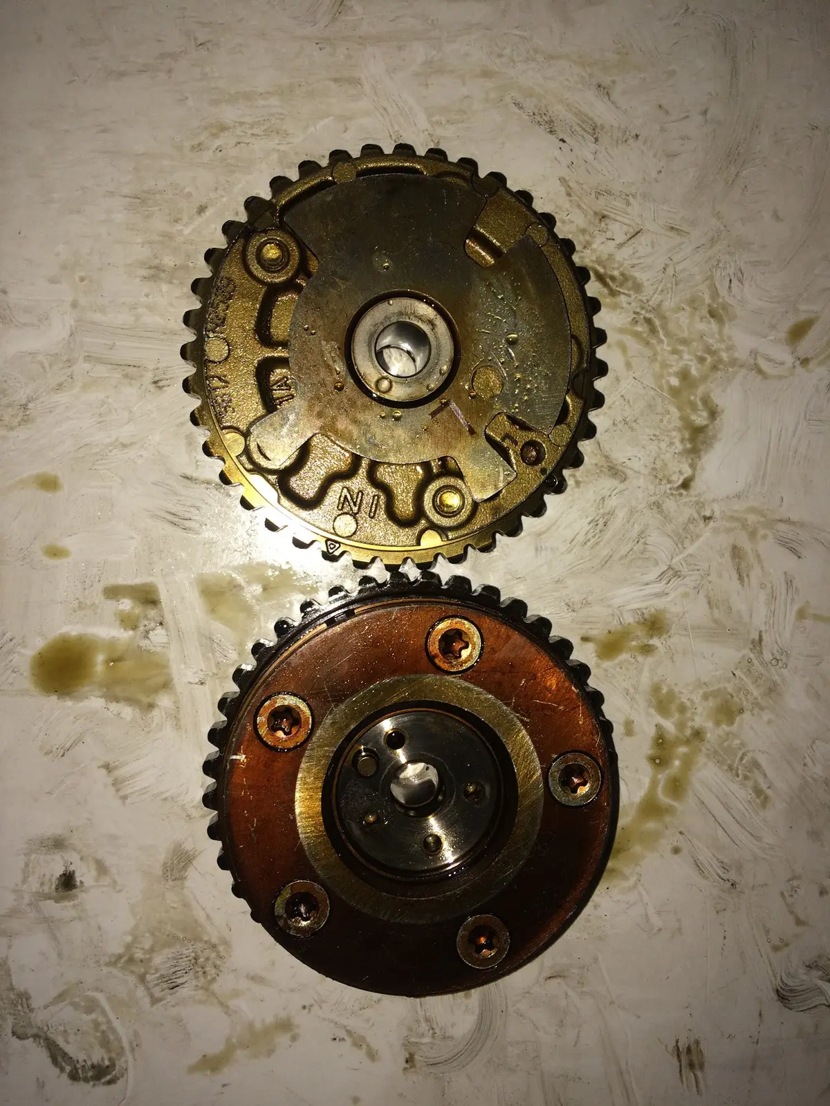 2011 A28ner Opel Saab 2.8 V6 Petrol Turbo Engine Pair Of Camshaft Adjuster In Ex Intake Inlet Exhaust 1