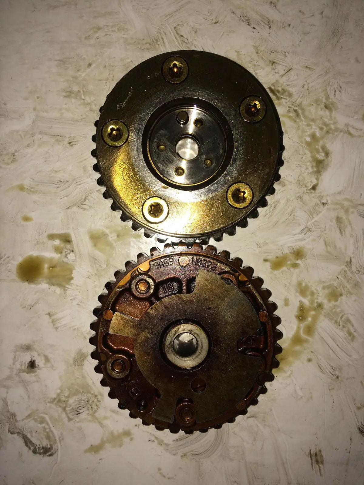 2011 A28ner Opel Saab 2.8 V6 Petrol Turbo Engine Pair Of Camshaft Adjuster In Ex Intake Inlet Exhaust 2
