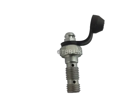 Braktec M8 X 1.00 Double Banjo Bolt With Bleed Nipple 1
