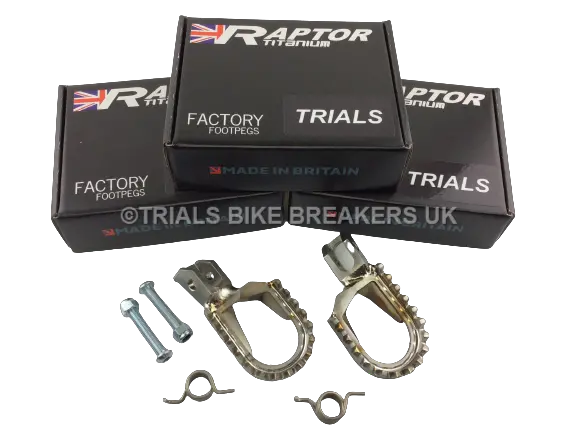Raptor Titanium Trials Footrests Footpegs Gas Gas 4Rt Beta Trs Sherco Montesa 1