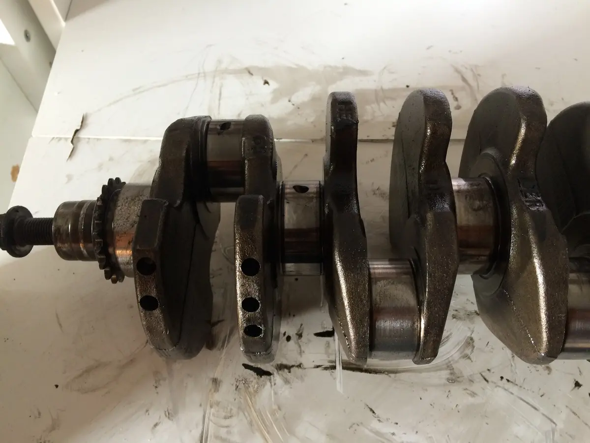 2003 Auy Volkswagen Vw Seat 1.9 Tdi Pd Diesel Engine Crankshaft 2