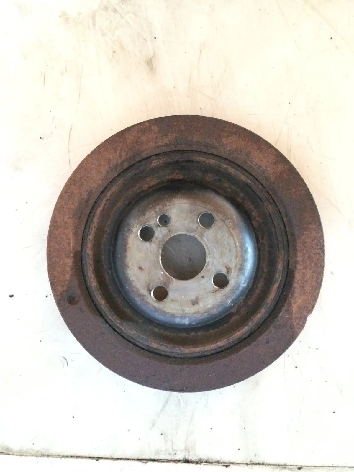 2008 G4he Kia 1.0 Petrol Engine Crankshaft Pulley 1