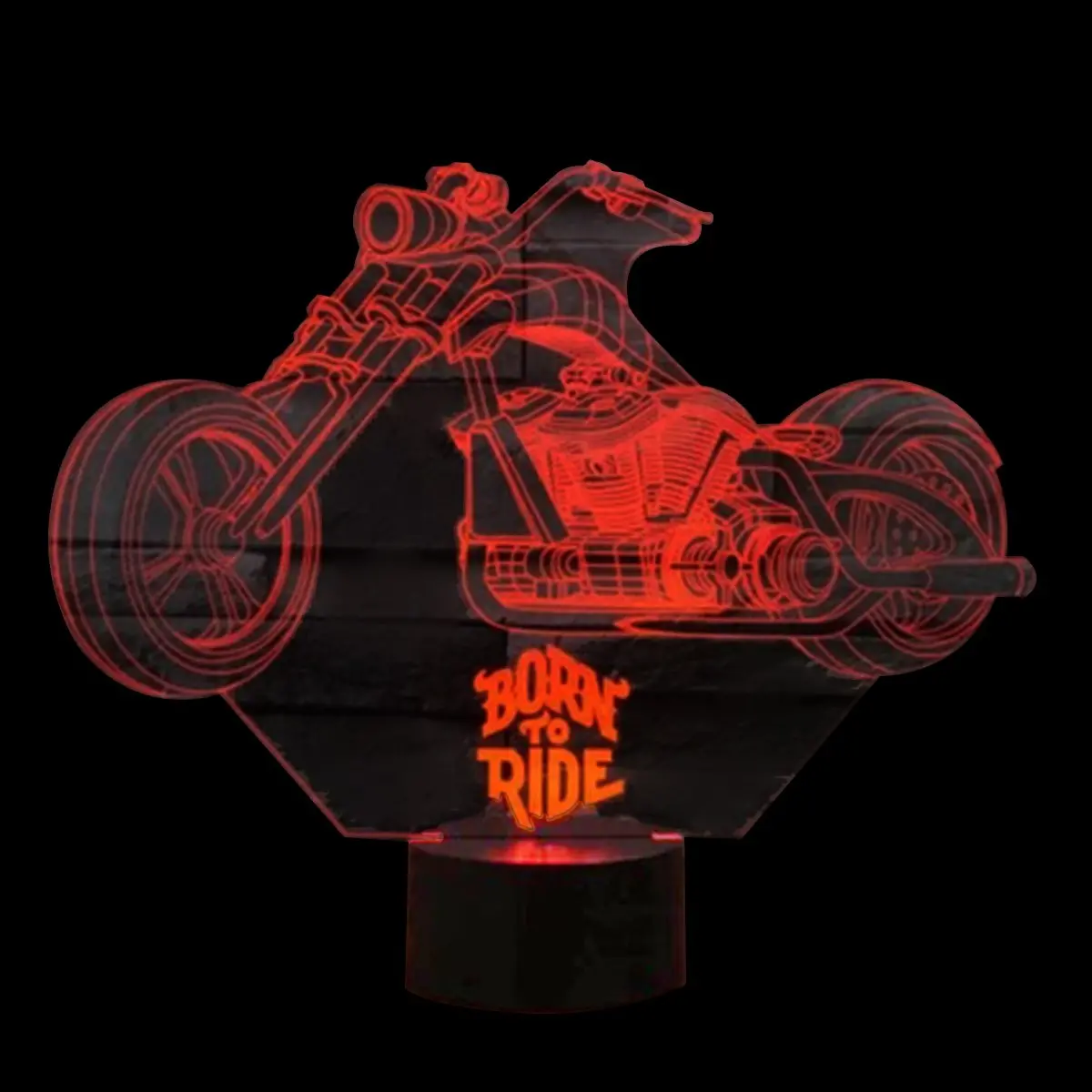 Born To Ride 3D Lamp 1