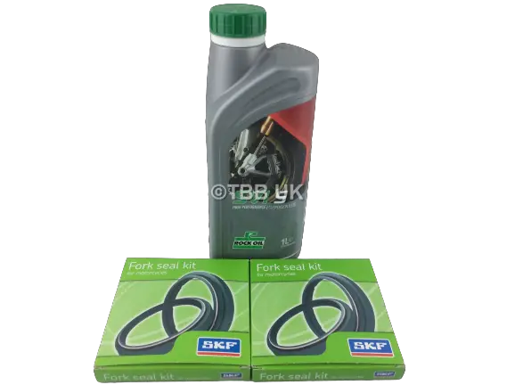Skf Fork Oil And Dust Seal Kit For Marzocchi 40Mm Forks With 5W Fork Oil 1