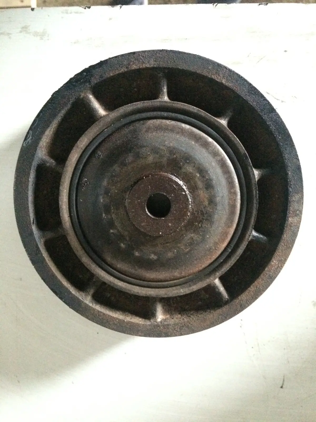 2003 F9k Renault Nissan Opel 1.9 Dci Diesel Engine Crankshaft Pulley 1