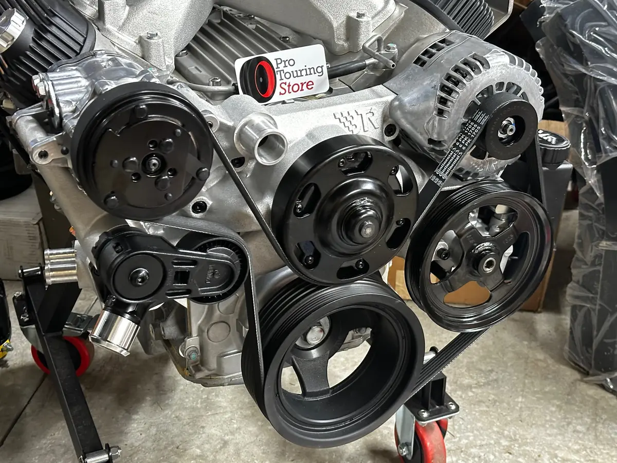 Btr Hyperdrive Ls Accessory Drive - Ls1 Ls2 Ls3 Ls6 Ls Serpentine Mid Mount 1