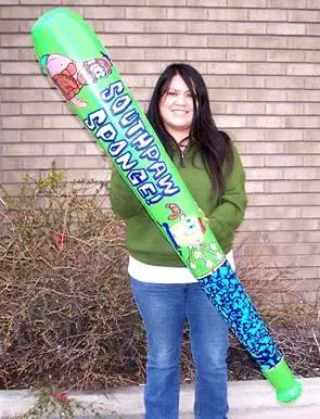 65 Inch Jumbo Spongebob Inflatable Baseball Bat 1