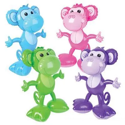 24"  Inflatable Big Foot Monkey  (Sold By The Dozen) 1