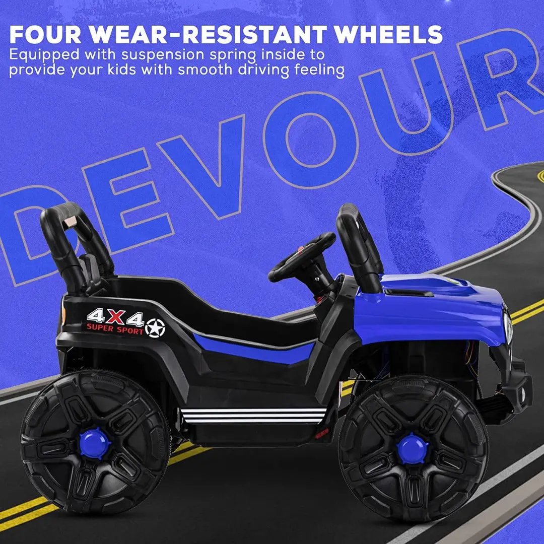 Devour Kids Battery Powered Jeep Car With Remote Control Ride On Toys For 5 Year Olds Toodler/Kids | Electric Ride On Vehicle With Foot Accelerator, Music, Led Headlights, Suitable For Children's Boys & Girls 3 - 8 Years 3