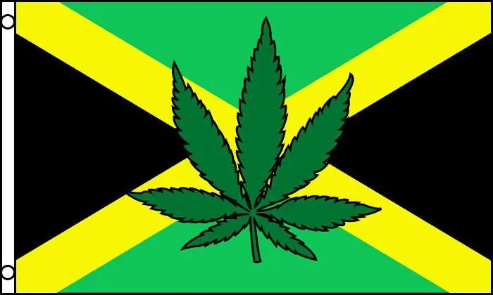 Jamaica Marijuana Pot Leaf (3Ft X 5Ft) Flag 1