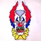 Jumbo 9 Inch Back Patch Crazy Clown 1