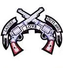 Jumbo Back Patch Ladies Love Outlaws Pistols 1