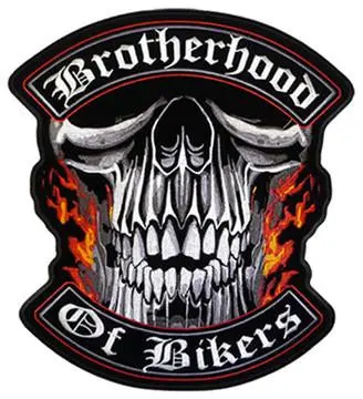 Jumbo Back Patch Brotherhood Of Biker 1