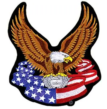 Jumbo Back Patch Usa Eagle Engine 1