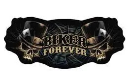 Biker Forever Jumbo Back Patch 1