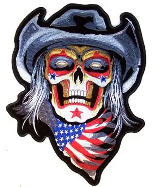Jumbo Rodeo Clown Cowboy Patch 1