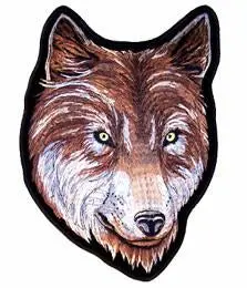 Jumbo Wolf Head Patch 11 Inch 1