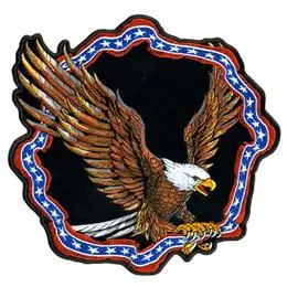 Jumbo Circle Of Stars Eagle Patch 5 Inch 1