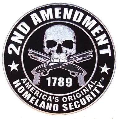 Jumbo 2Nd Amendment 9 Inch Patch 1