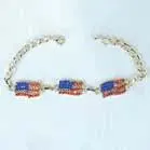 American Flag 3 Piece Jewel Bracelets 1