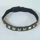 Studded Neck Leather Choker Necklace 1