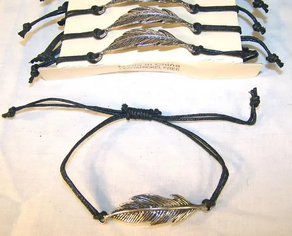 Metal Feather Rope Bracelets 1