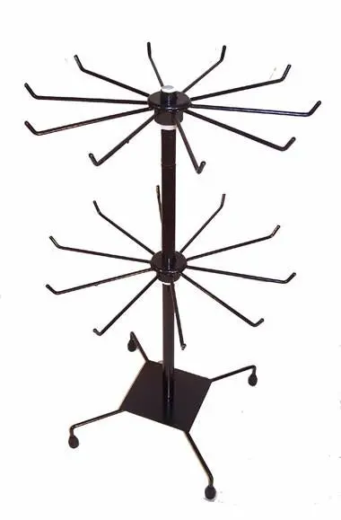 Black 20 Inch 2 Level Wire Counter Display Rack 1