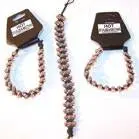 Three Row Silver Bead Bracelets 1
