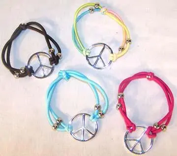 Peace Sign Rope Bracelets 1