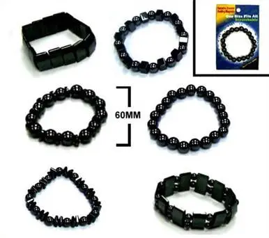 Carded Hematite Assorted Magnetic Bracelets 1