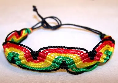 Rasta Woven Cloth Bracelet 1