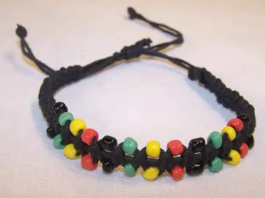 Beaded Rasta Bracelet 1